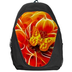 Arrangement Butterfly Aesthetics Orange Background Backpack Bag by Celenk