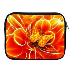 Arrangement Butterfly Aesthetics Orange Background Apple Ipad 2/3/4 Zipper Cases by Celenk