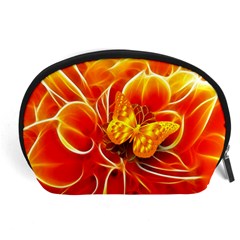 Arrangement Butterfly Aesthetics Orange Background Accessory Pouches (Large) 