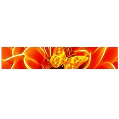 Arrangement Butterfly Aesthetics Orange Background Large Flano Scarf 