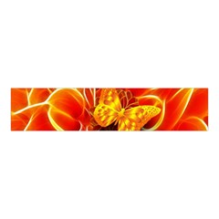 Arrangement Butterfly Aesthetics Orange Background Velvet Scrunchie by Celenk