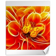 Arrangement Butterfly Aesthetics Orange Background Canvas 16  X 20   by Celenk