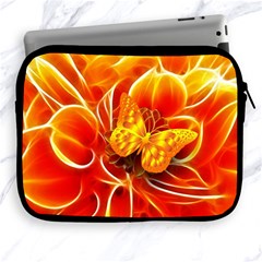 Arrangement Butterfly Aesthetics Orange Background Apple Ipad 2/3/4 Zipper Cases by Celenk