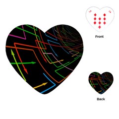 Arrows Direction Opposed To Next Playing Cards (heart)  by Celenk