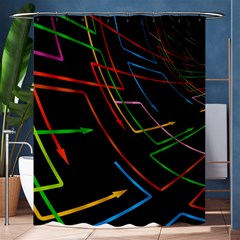 Arrows Direction Opposed To Next Shower Curtain 60  X 72  (medium)  by Celenk