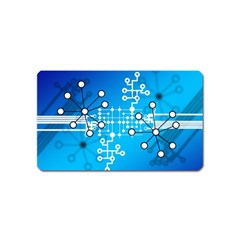 Block Chain Data Records Concept Magnet (name Card) by Celenk