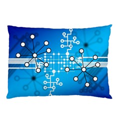 Block Chain Data Records Concept Pillow Case (two Sides) by Celenk