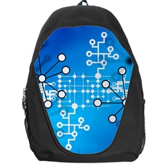 Block Chain Data Records Concept Backpack Bag by Celenk