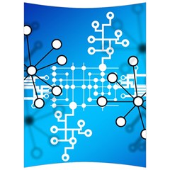 Block Chain Data Records Concept Back Support Cushion