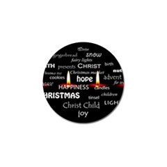 Candles Christmas Advent Light Golf Ball Marker by Celenk