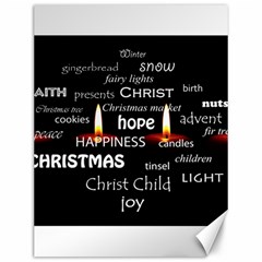 Candles Christmas Advent Light Canvas 12  X 16   by Celenk