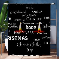 Candles Christmas Advent Light Shower Curtain 60  X 72  (medium)  by Celenk