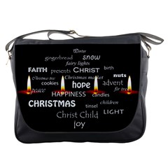 Candles Christmas Advent Light Messenger Bags by Celenk