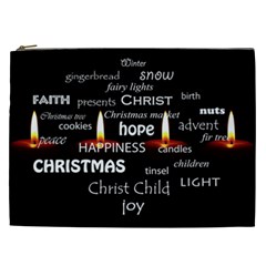 Candles Christmas Advent Light Cosmetic Bag (xxl)  by Celenk