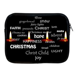 Candles Christmas Advent Light Apple Ipad 2/3/4 Zipper Cases by Celenk