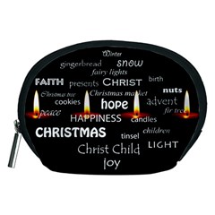 Candles Christmas Advent Light Accessory Pouches (medium)  by Celenk