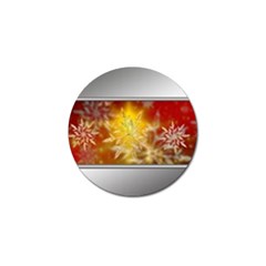 Christmas Candles Christmas Card Golf Ball Marker (4 Pack) by Celenk