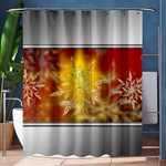 Christmas Candles Christmas Card Shower Curtain 60  x 72  (Medium)  60 x72  Curtain