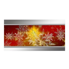 Christmas Candles Christmas Card Satin Wrap by Celenk