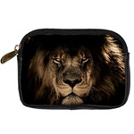 African Lion Mane Close Eyes Digital Camera Cases Front