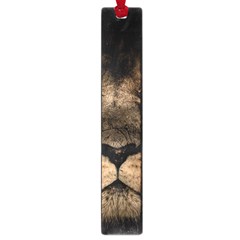 African Lion Mane Close Eyes Large Book Marks by Celenk