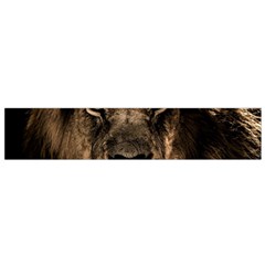 African Lion Mane Close Eyes Small Flano Scarf by Celenk