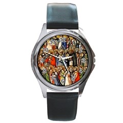 All Saints Christian Holy Faith Round Metal Watch by Celenk