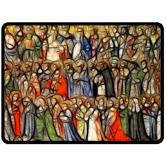 All Saints Christian Holy Faith Double Sided Fleece Blanket (large)  by Celenk