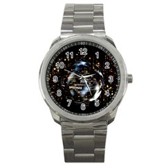 Christmas Star Ball Sport Metal Watch