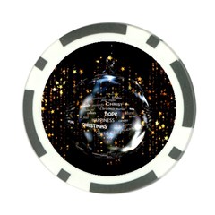 Christmas Star Ball Poker Chip Card Guard