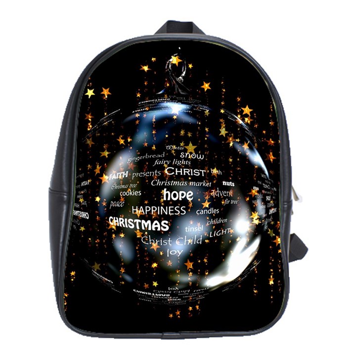 Christmas Star Ball School Bag (XL)