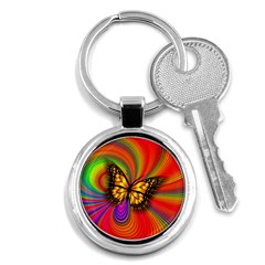 Arrangement Butterfly Aesthetics Key Chains (round)  by Celenk