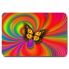 Arrangement Butterfly Aesthetics Large Doormat  by Celenk