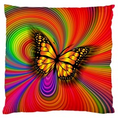 Arrangement Butterfly Aesthetics Large Cushion Case (one Side) by Celenk