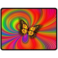 Arrangement Butterfly Aesthetics Double Sided Fleece Blanket (large)  by Celenk