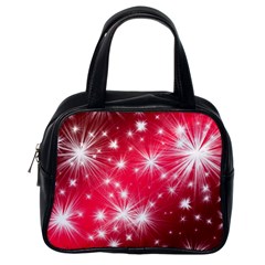 Christmas Star Advent Background Classic Handbags (one Side) by Celenk