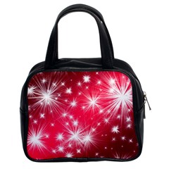 Christmas Star Advent Background Classic Handbags (2 Sides) by Celenk