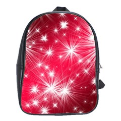 Christmas Star Advent Background School Bag (large) by Celenk