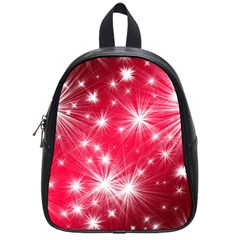 Christmas Star Advent Background School Bag (small) by Celenk