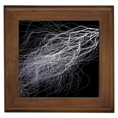 Flash Black Thunderstorm Framed Tiles by Celenk