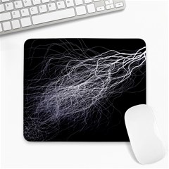 Flash Black Thunderstorm Large Mousepads by Celenk