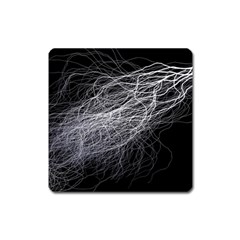 Flash Black Thunderstorm Square Magnet