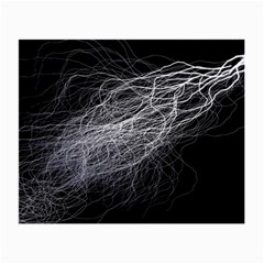 Flash Black Thunderstorm Small Glasses Cloth (2-side) by Celenk