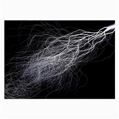 Flash Black Thunderstorm Large Glasses Cloth (2-side) by Celenk