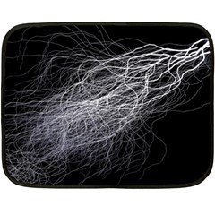 Flash Black Thunderstorm Fleece Blanket (mini) by Celenk