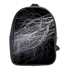 Flash Black Thunderstorm School Bag (large) by Celenk