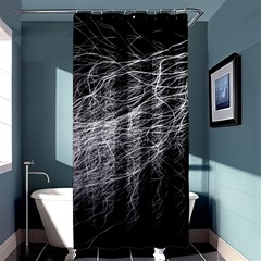 Flash Black Thunderstorm Shower Curtain 36  X 72  (stall)  by Celenk