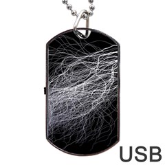 Flash Black Thunderstorm Dog Tag Usb Flash (two Sides) by Celenk