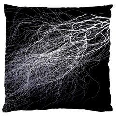 Flash Black Thunderstorm Large Cushion Case (one Side) by Celenk