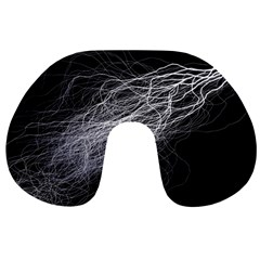 Flash Black Thunderstorm Travel Neck Pillows by Celenk